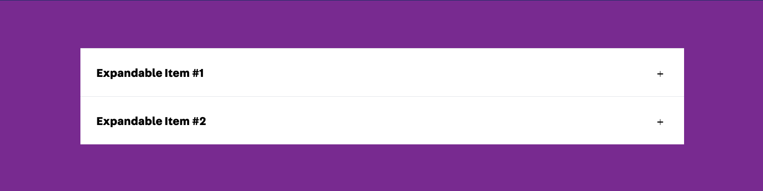 Accordion Component - Frontend (Collapsed)