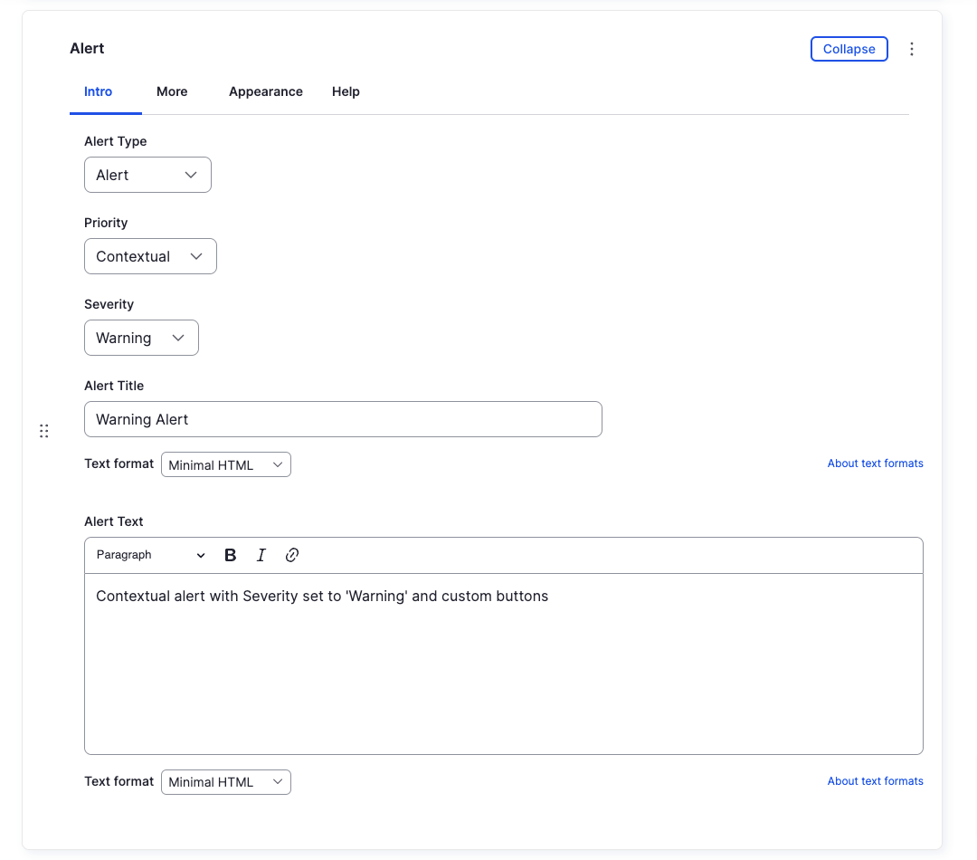 Alert Component - Intro (Alert - Contextual - Warning) - Backend