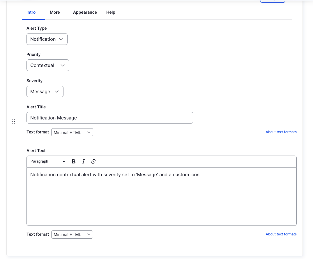 Alert Component - Intro (Notification - Contextual - Message) - Backend