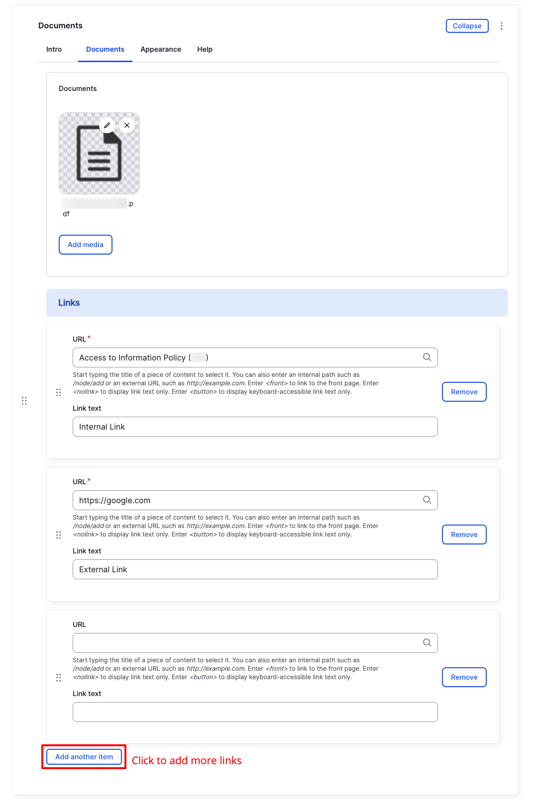 Documents Component - Documents - Backend