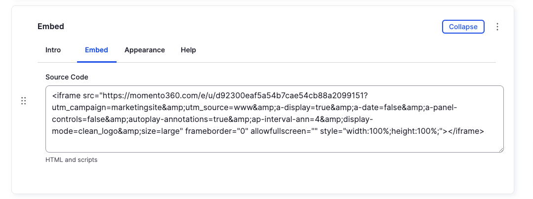 Embed Component - Embed - Backend