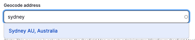 Location Component - Location (Geocoding) - Backend