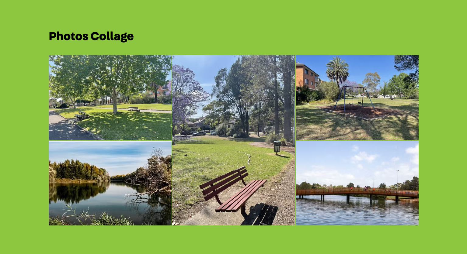 Photos Component - Collage - Frontend