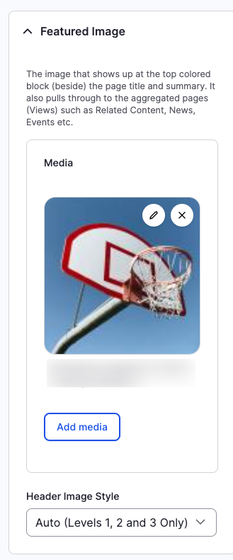 Page Properties - Featured Image (Default) - Backend